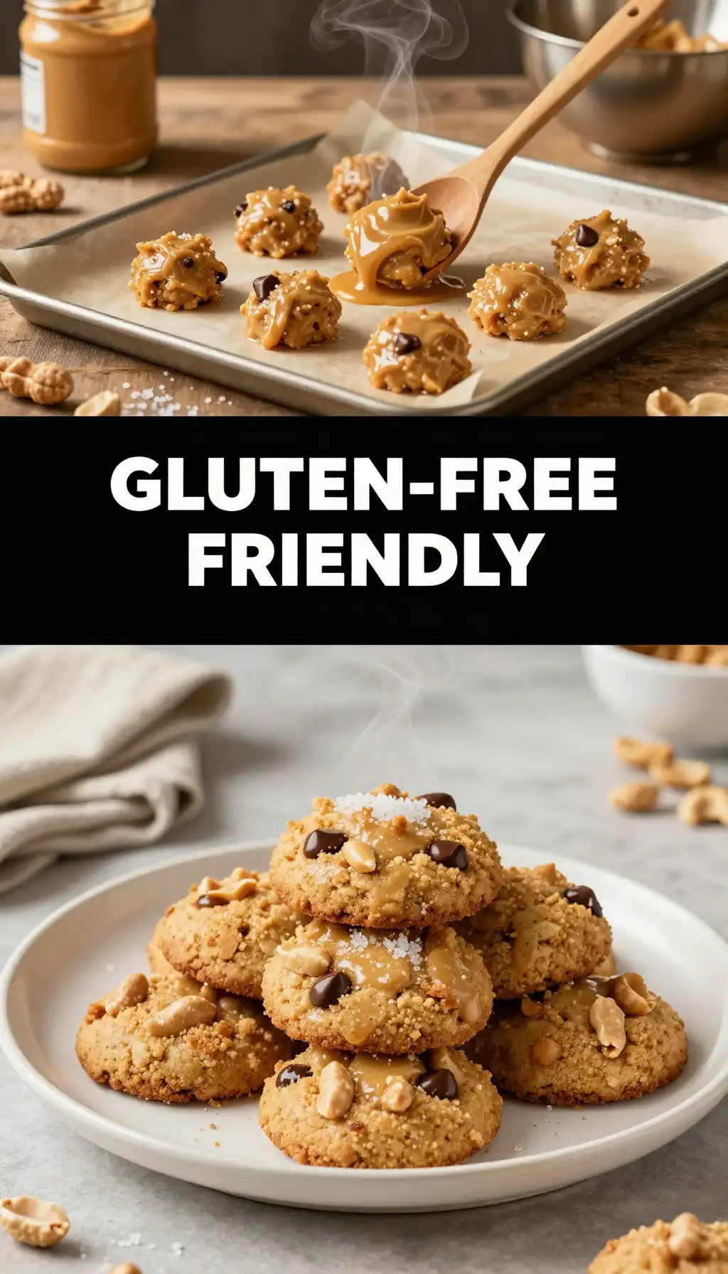 Flourless Peanut Butter Cookies pinterest pin
