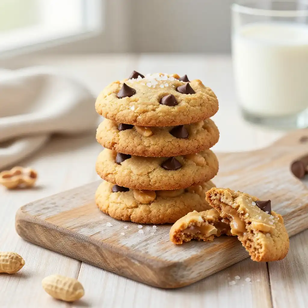 Flourless Peanut Butter Cookies plated dish