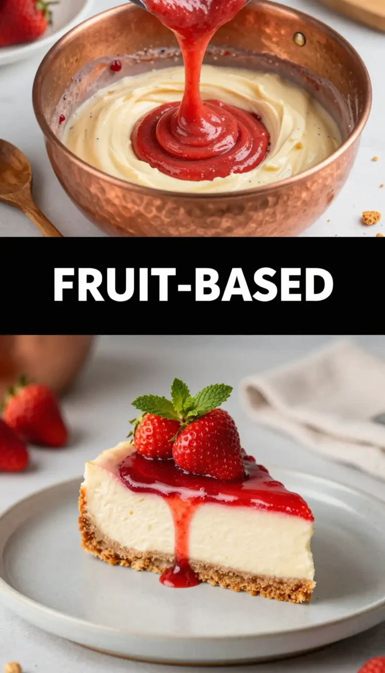 Fresh Strawberry Compote Cheesecake