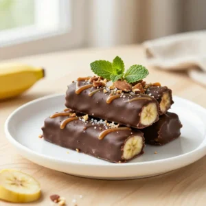 Easiest Frozen Chocolate Covered Banana Bars Recipe