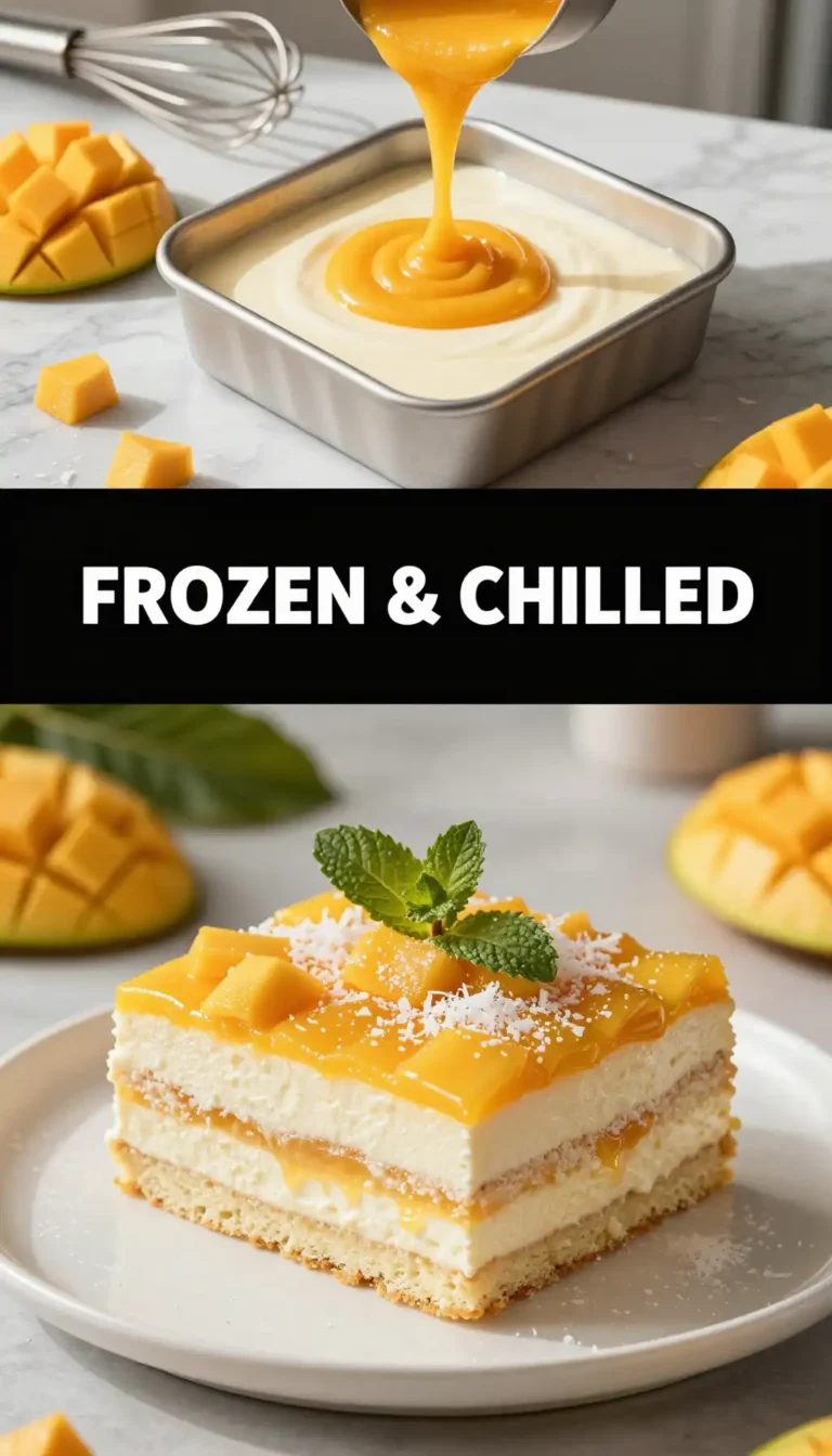 Frozen Mango And Coconut Sponge Cake