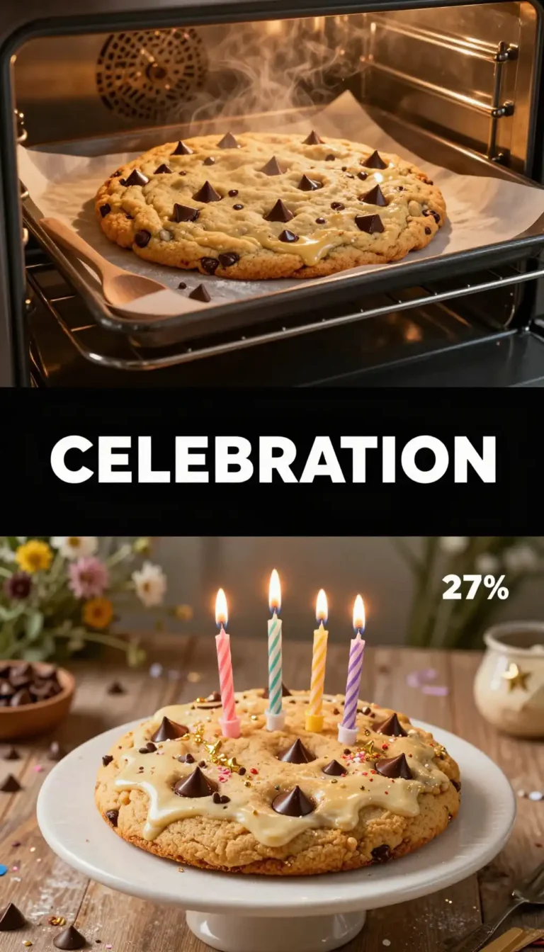 Giant Birthday Chocolate Chip Cookie
