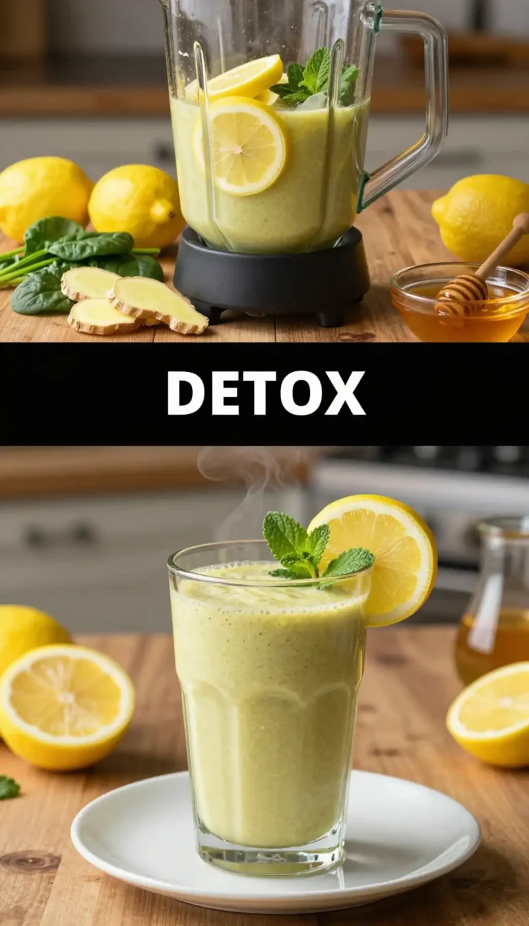 Ginger Lemon Detox Smoothie for Cleanse