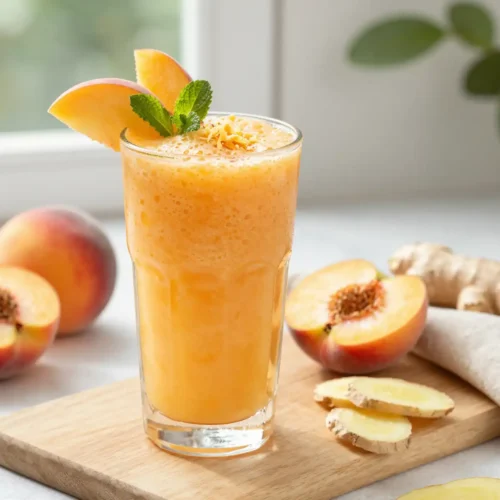Refreshing Ginger Peach Smoothie for Summer Digestion