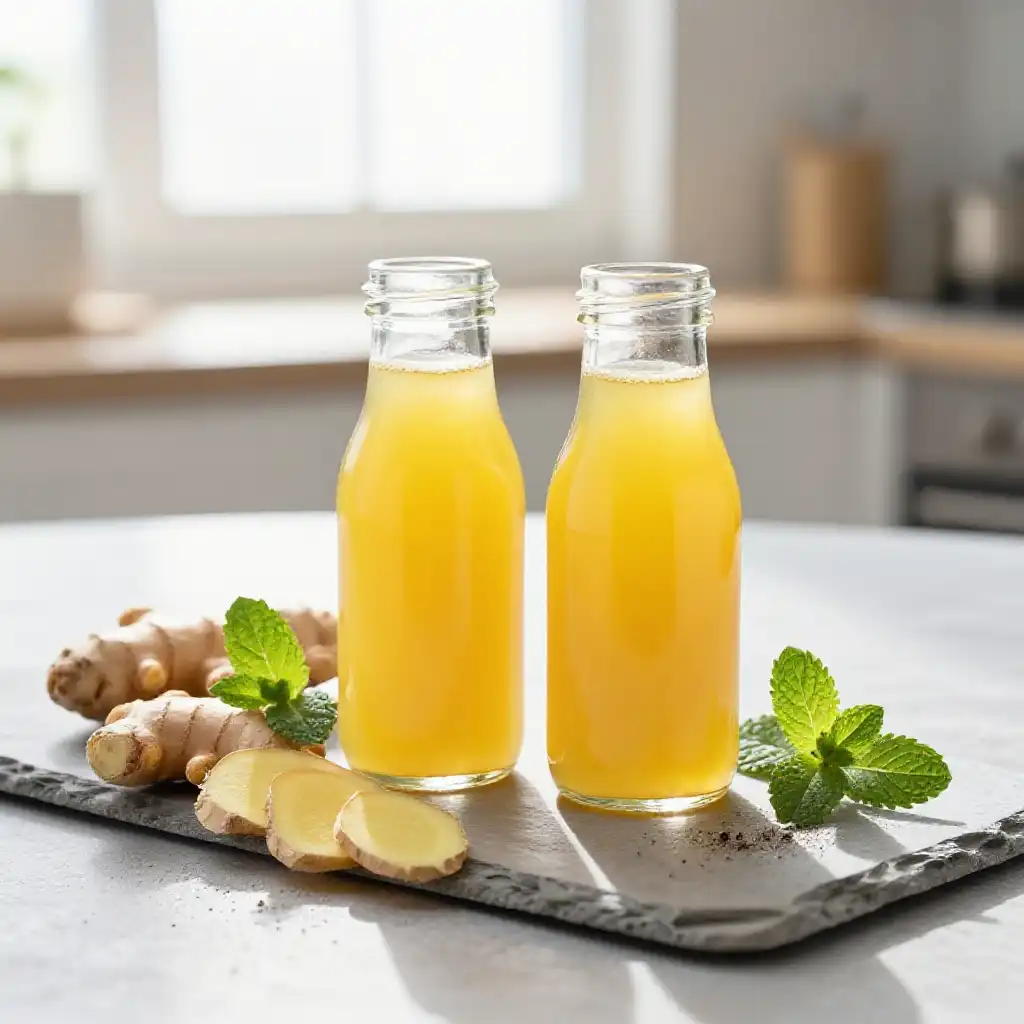 Ginger Turmeric Wellness Shot for Anti-Inflammatory Support plated dish