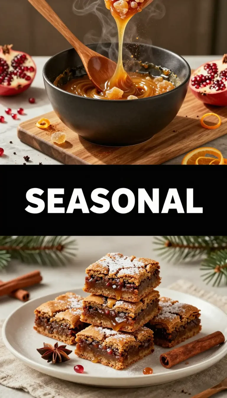 Gingerbread Molasses Blondies