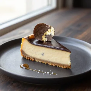 Decadent Gold Leaf Truffle Cheesecake Recipe