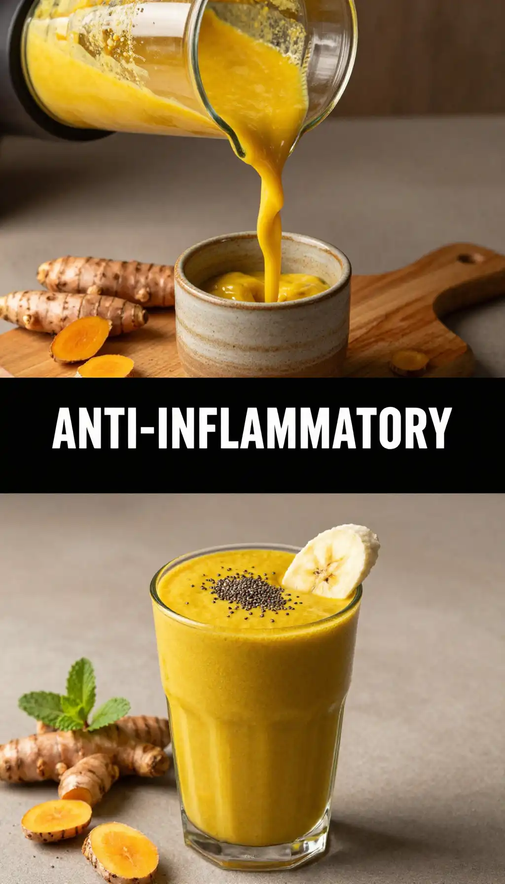 Golden Turmeric Smoothie for Inflammation Relief