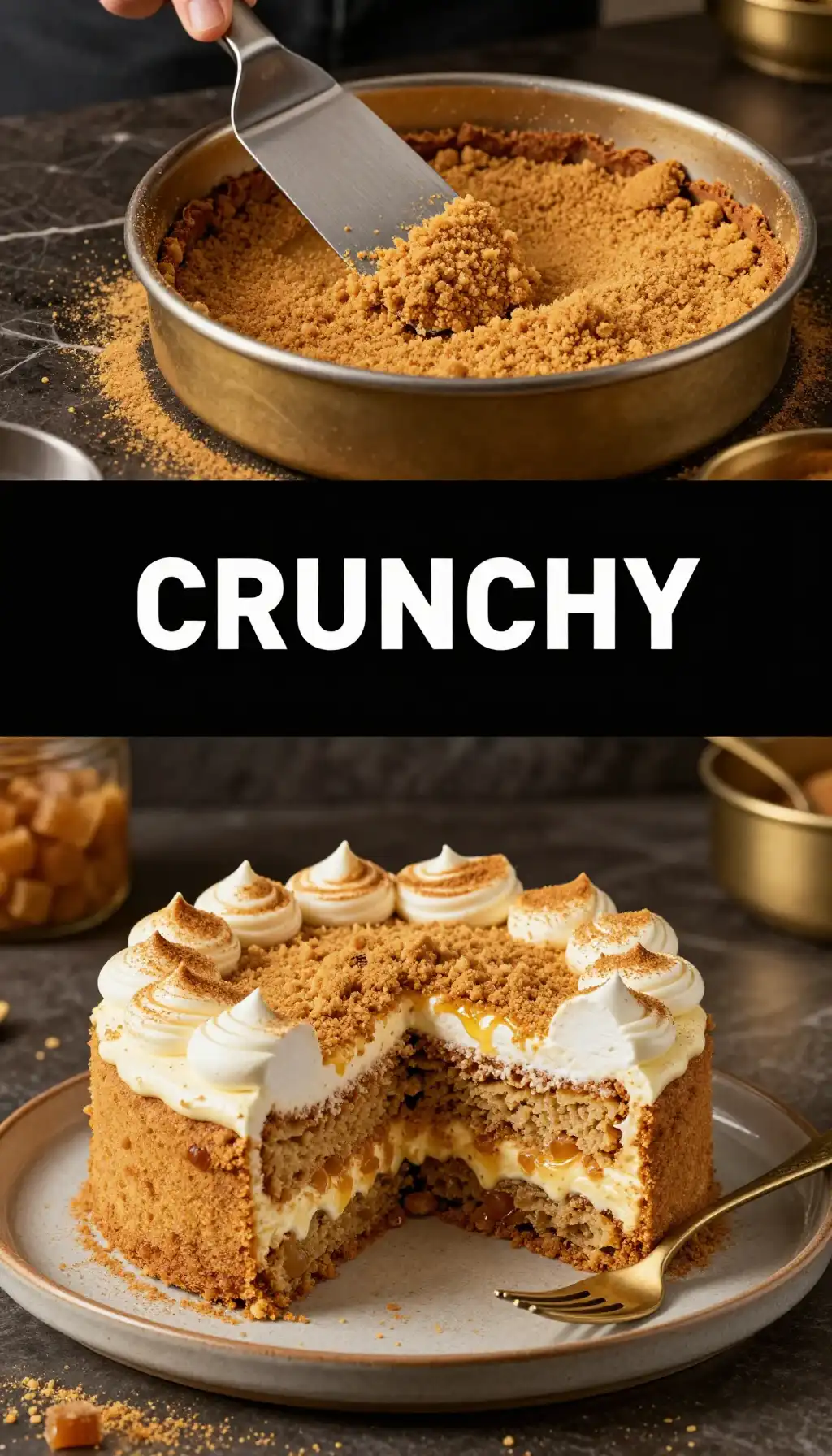 Graham Cracker Crumb Layer Cake