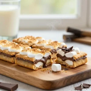 Easy No-Bake Graham Cracker S'mores Bars Recipe