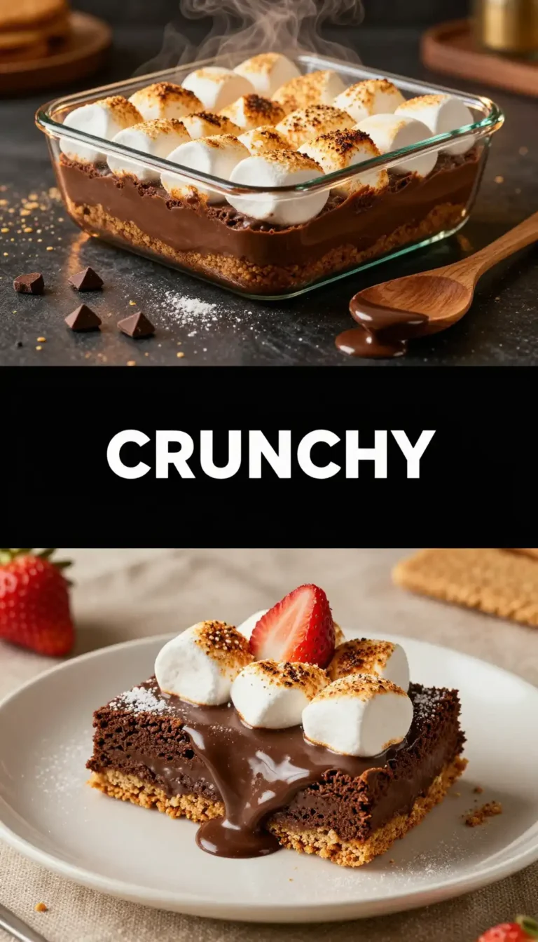 Graham Cracker S'mores Brownies