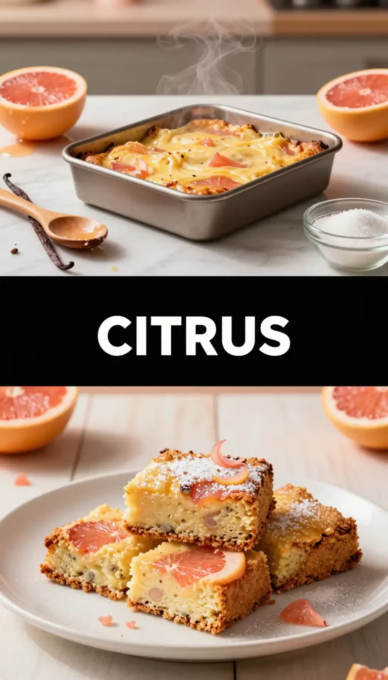 Grapefruit And Vanilla Blondies