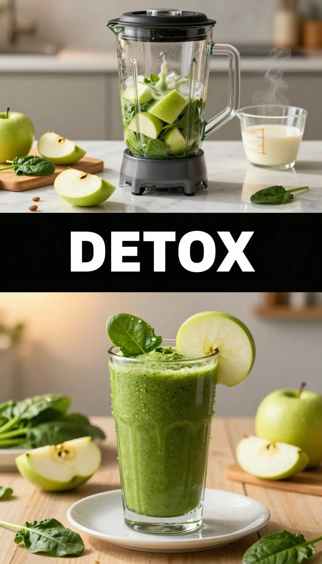 Green Apple Spinach Smoothie for Detox