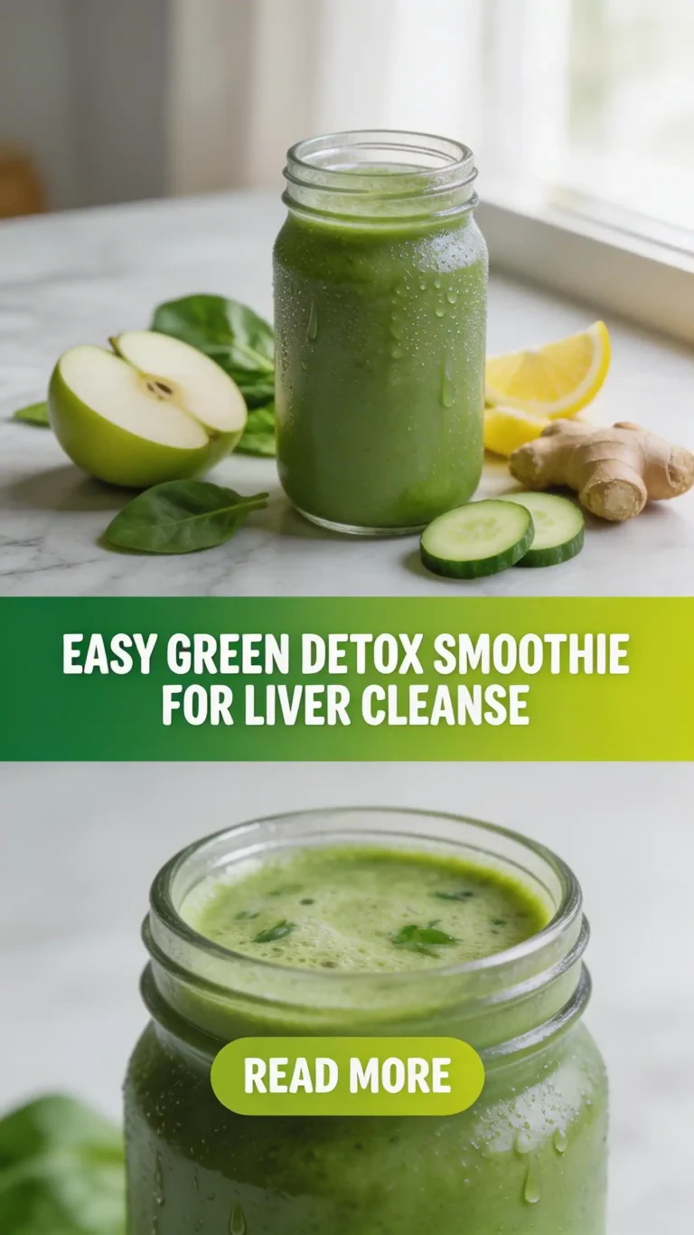 Green Detox Smoothie for Liver Cleanse