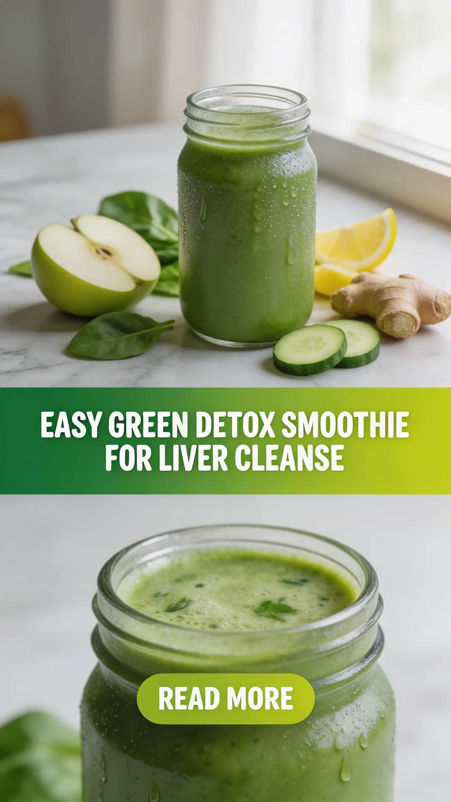 Green Detox Smoothie for Liver Cleanse