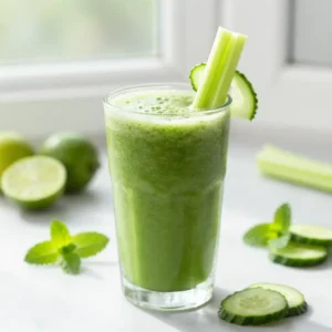 Green Detox Smoothie: Celery, Cucumber & Glowing Skin