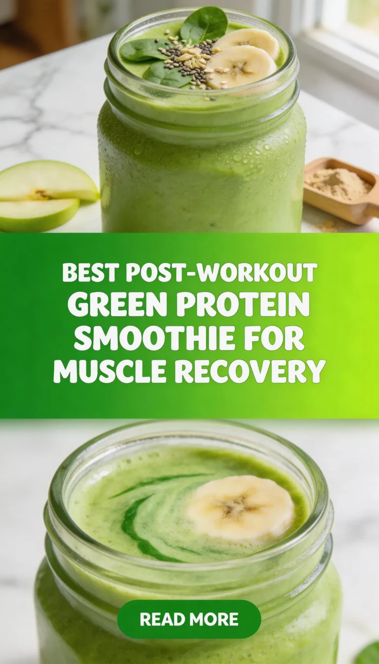 Green Protein Smoothie for Post-Workout
