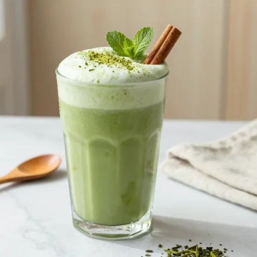 Easy Green Tea Latte Smoothie Recipe | Gentle Caffeine Boost