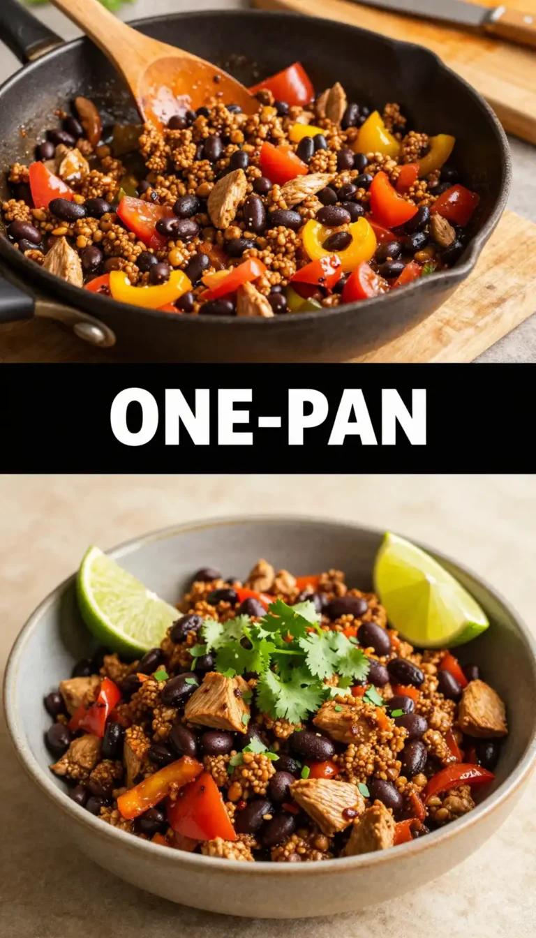 Ground Turkey Taco Skillet with Black Beans