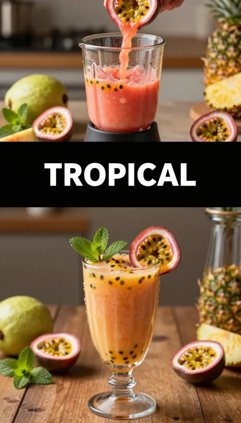Guava Passion Fruit Smoothie for Tropical Taste