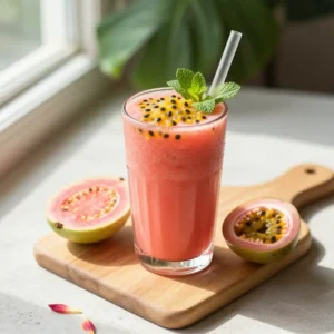 Tropical Guava Passion Fruit Smoothie - Vibrant & Energizing
