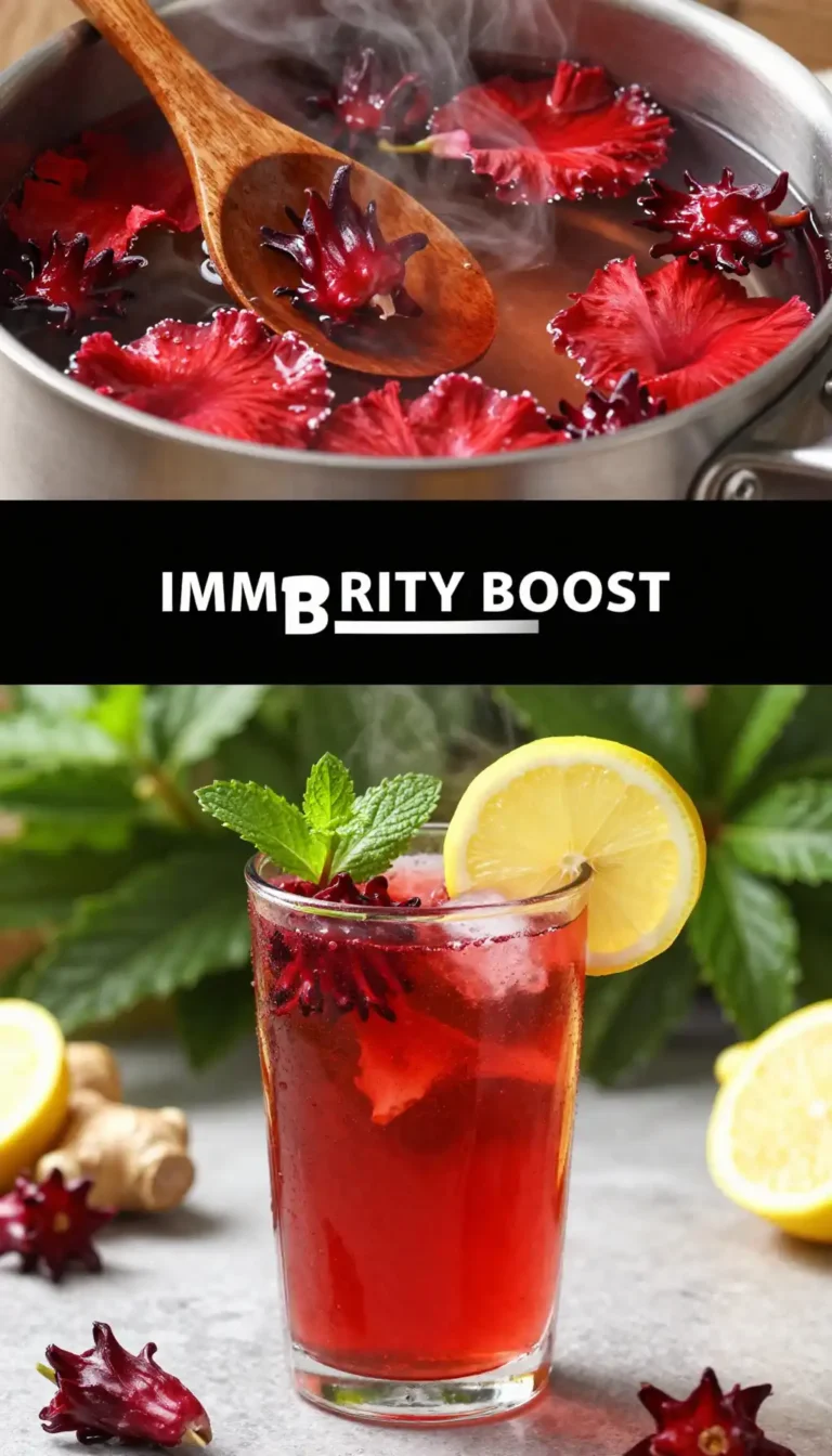 Hibiscus Ginger Lemonade for Immunity