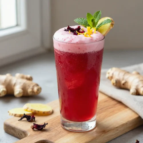 Hibiscus Ginger Smoothie for Blood Pressure - Recipe