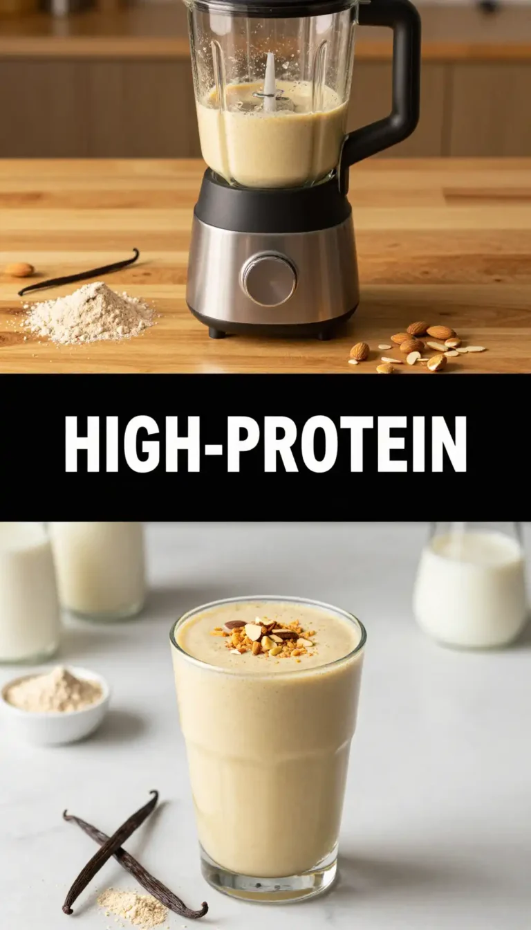 High-Protein Vanilla Almond Smoothie for Muscle Building