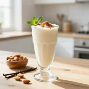 High-Protein Vanilla Almond Smoothie for Muscle Building