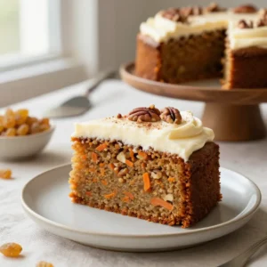 Moist Homemade Carrot Cake with Cream Cheese Frosting