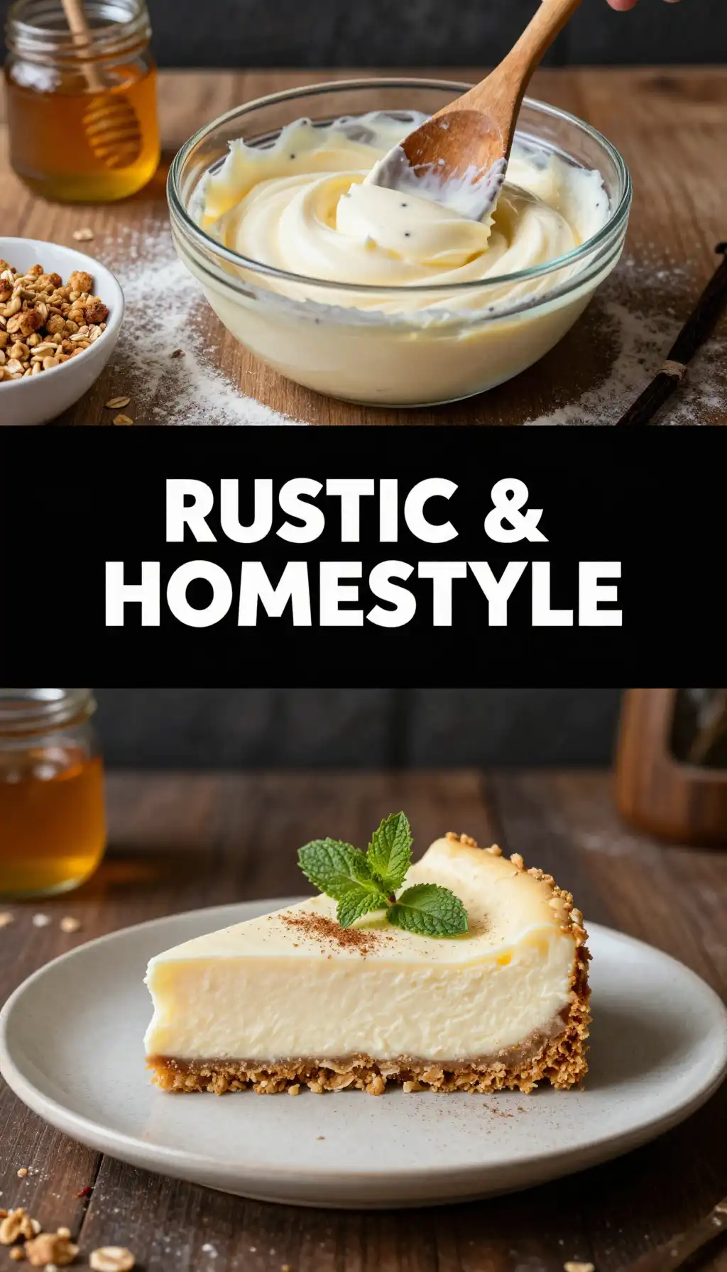 Homestyle Oat Crust Vanilla Cheesecake