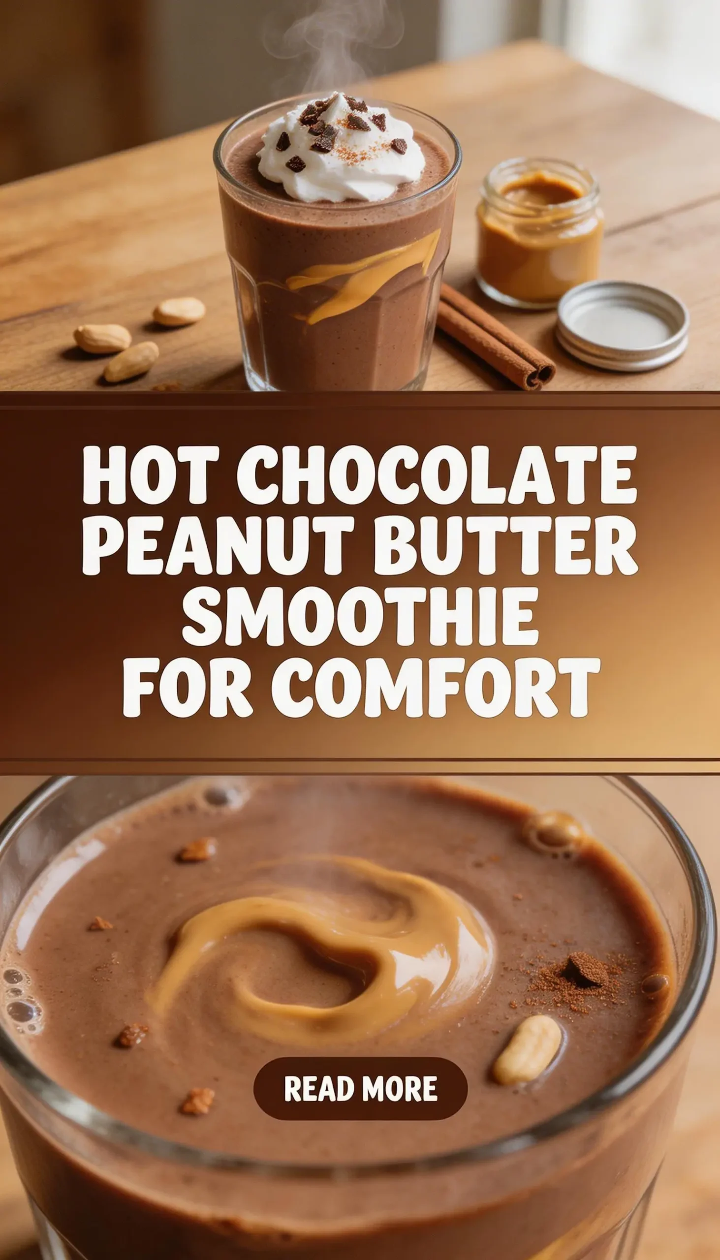 Hot Chocolate Peanut Butter Smoothie for Comfort