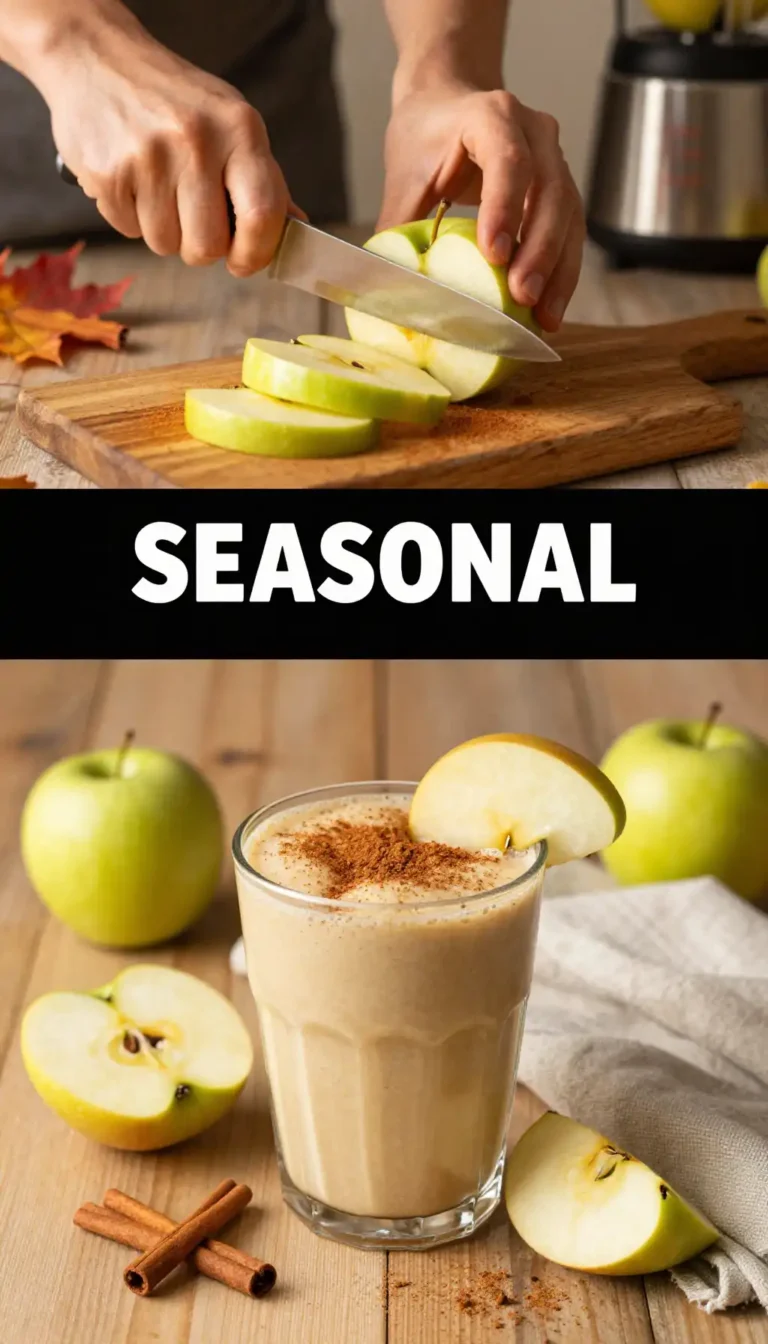 Hot Cinnamon Apple Smoothie for Fall Mornings