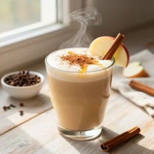 Healthy Hot Cinnamon Apple Smoothie for Fall Mornings