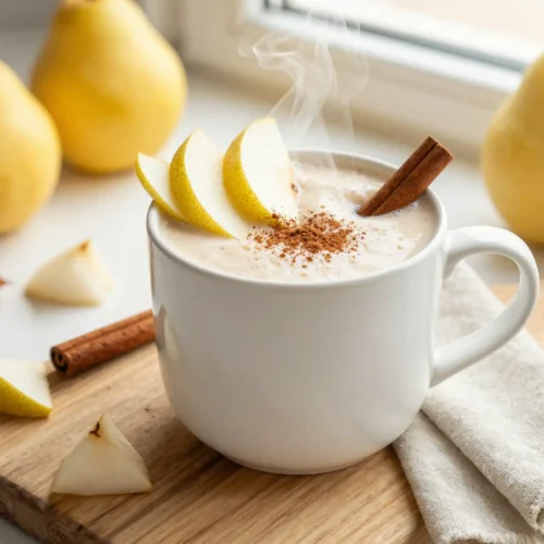 Easy Spiced Pear Smoothie Recipe for Fall Breakfast