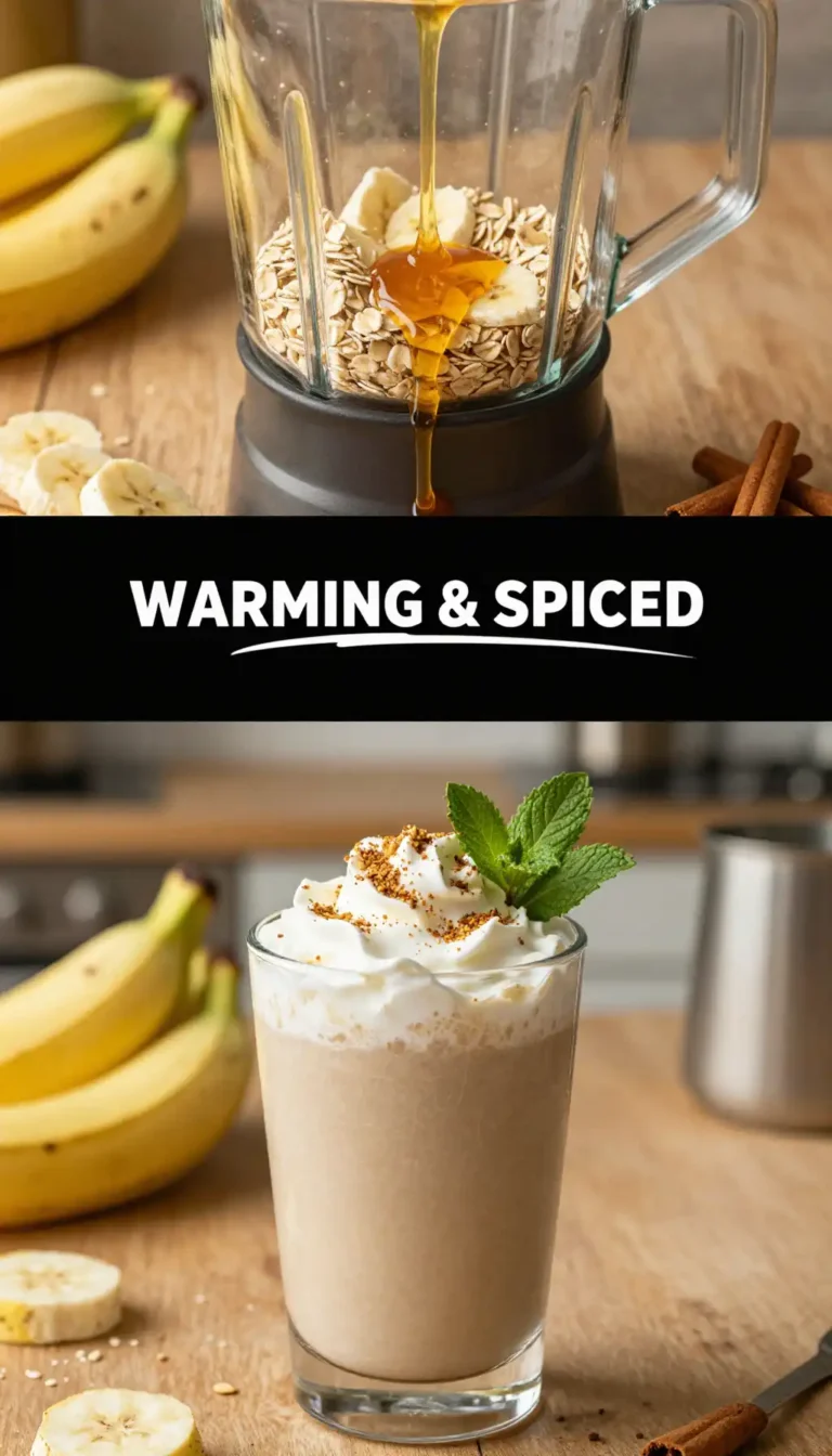 Hot Maple Oat Smoothie for Cozy Mornings