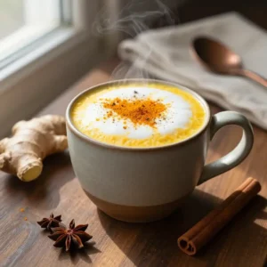 Immune-Boosting Turmeric Ginger Latte for Winter Wellness