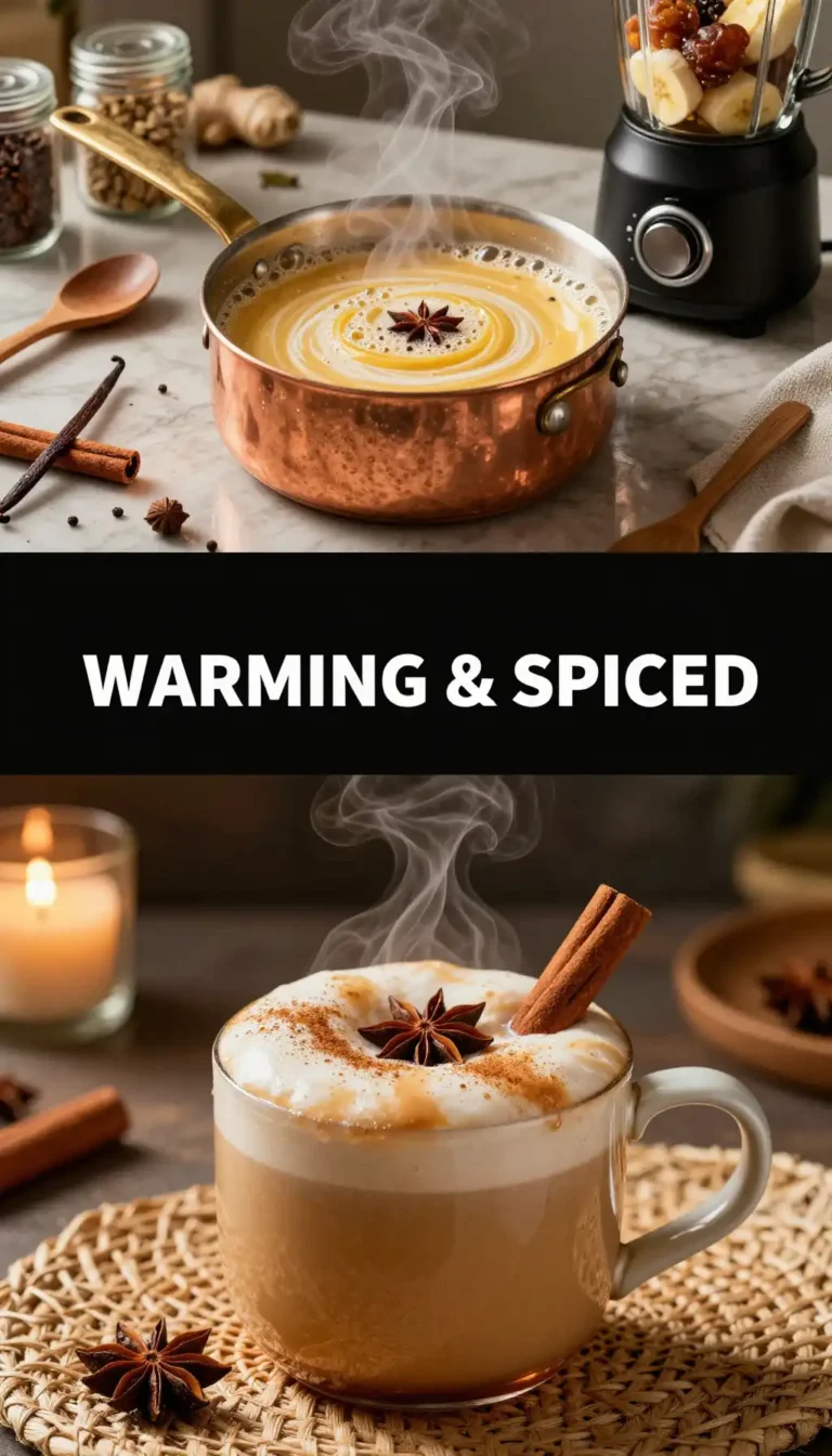Hot Vanilla Chai Smoothie for Cozy Evening