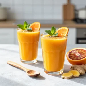 Immunity Boosting Citrus Ginger Shot Smoothie Recipe