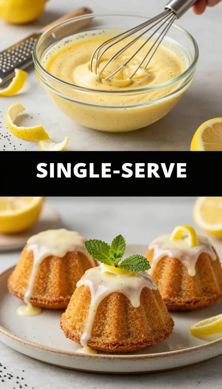 Individual Lemon And Poppy Seed Cake