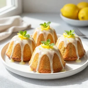 Mini Lemon Poppy Seed Bundt Cakes Recipe