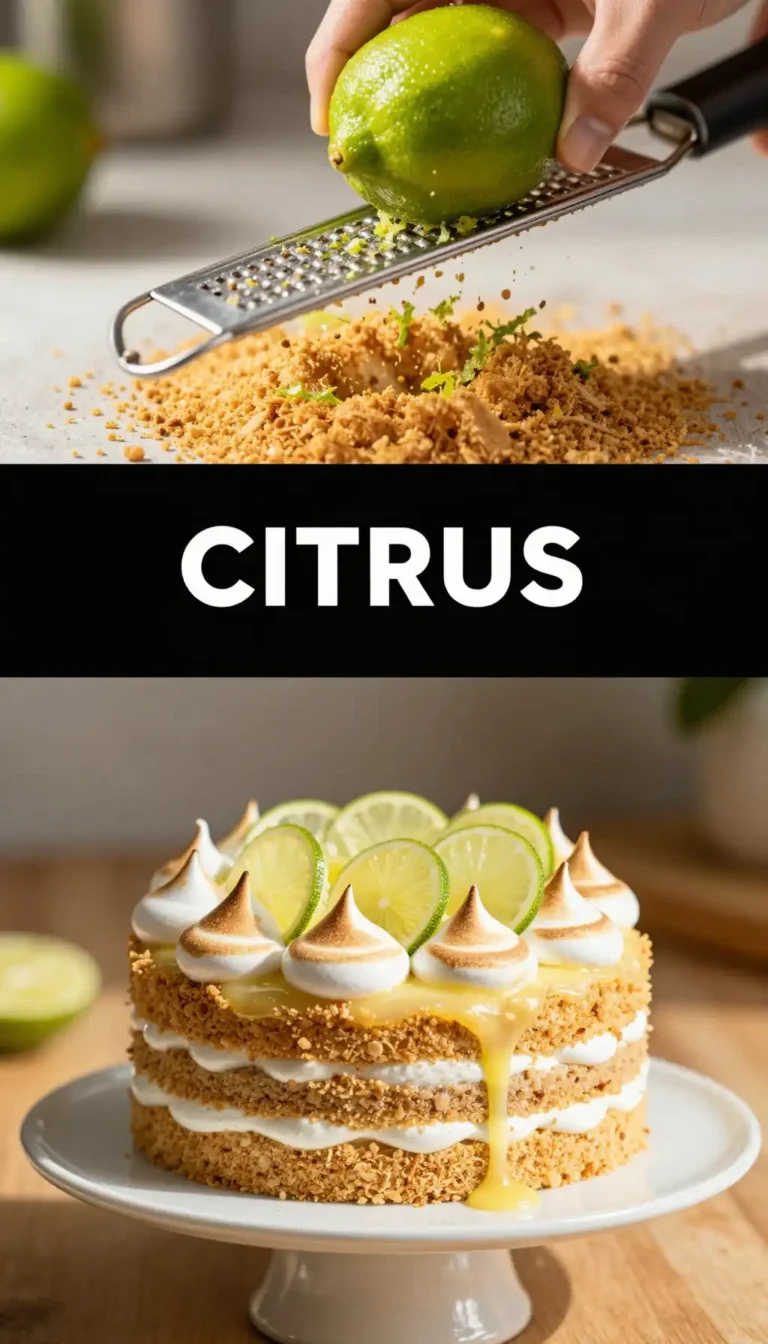 Key Lime And Graham Cracker Cake