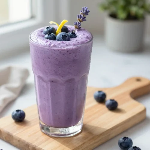 Calming Lavender Blueberry Smoothie for Focus & Calm