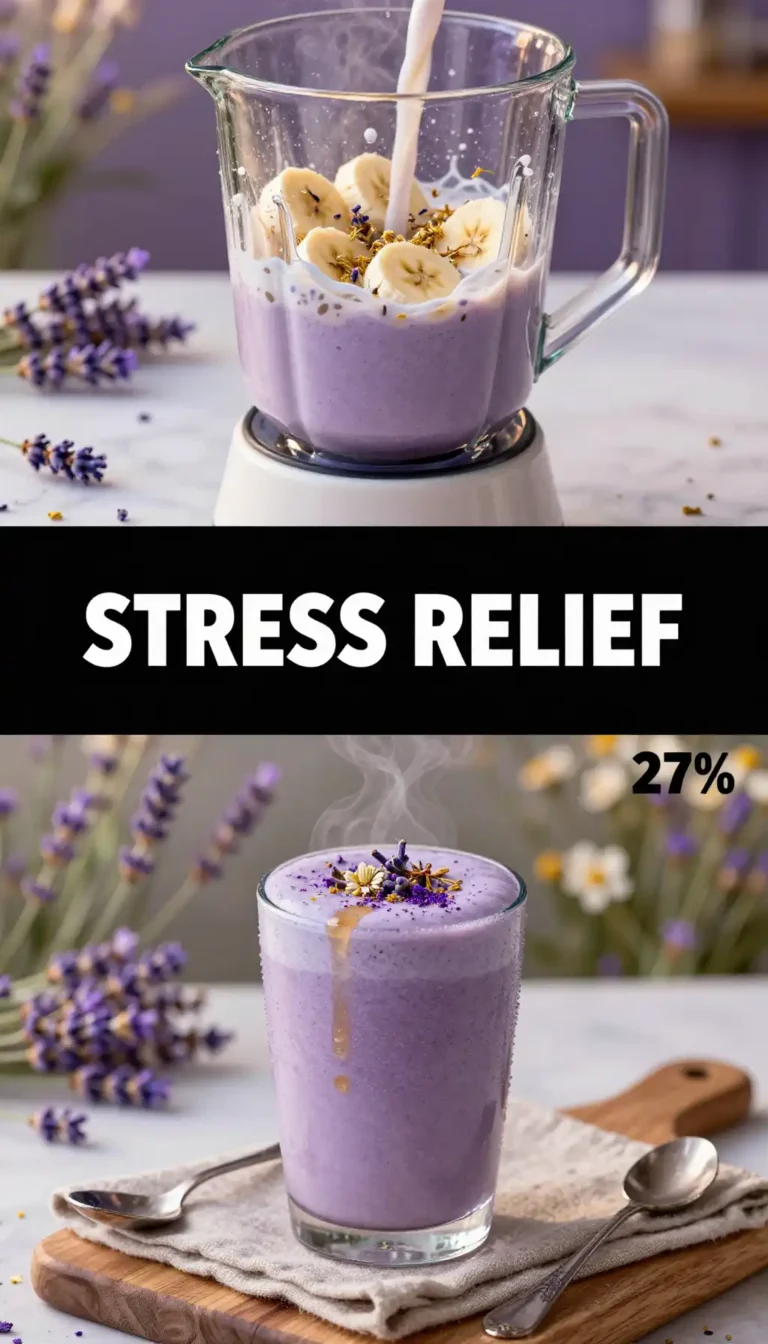 Lavender Chamomile Smoothie for Bedtime