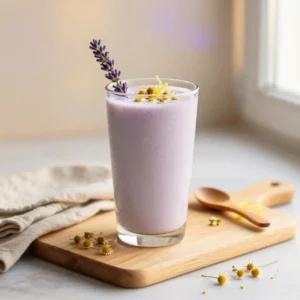 Calming Lavender Chamomile Smoothie for Sleep