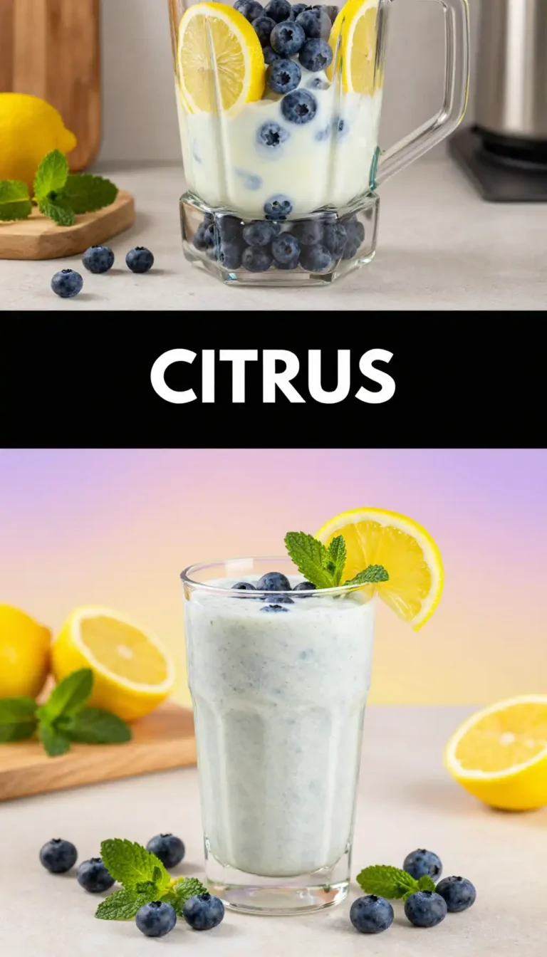 Lemon Blueberry Smoothie for Morning Brightness