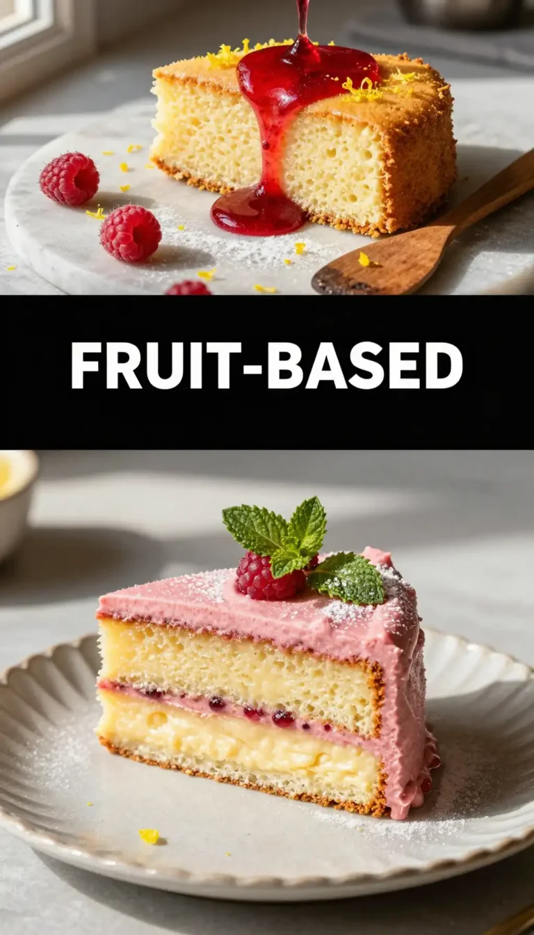 Lemon Curd And Roasted Raspberry Layer Cake