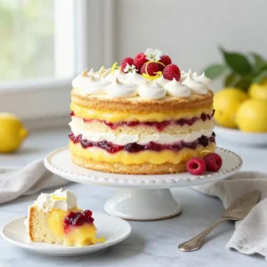 Lemon Raspberry Cake: Elegant Layered Dessert Recipe