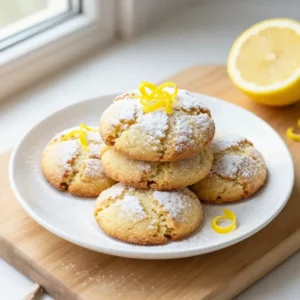 Easy Lemon Zest Crinkle Cookies Recipe for Beginners