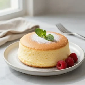 Fluffy Japanese Cotton Cheesecake - Light Dessert Recipe